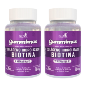 Colágeno hidrolizado biotina 60gomas X2